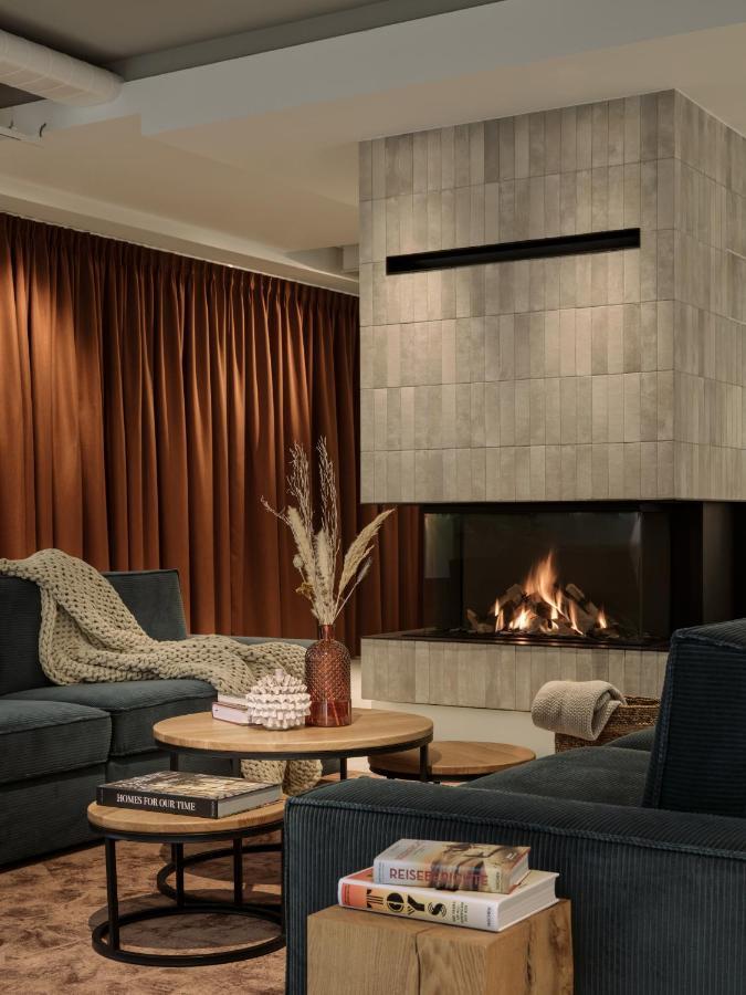 The Breeze Aparthotel Heringsdorf  Luaran gambar A fireplace